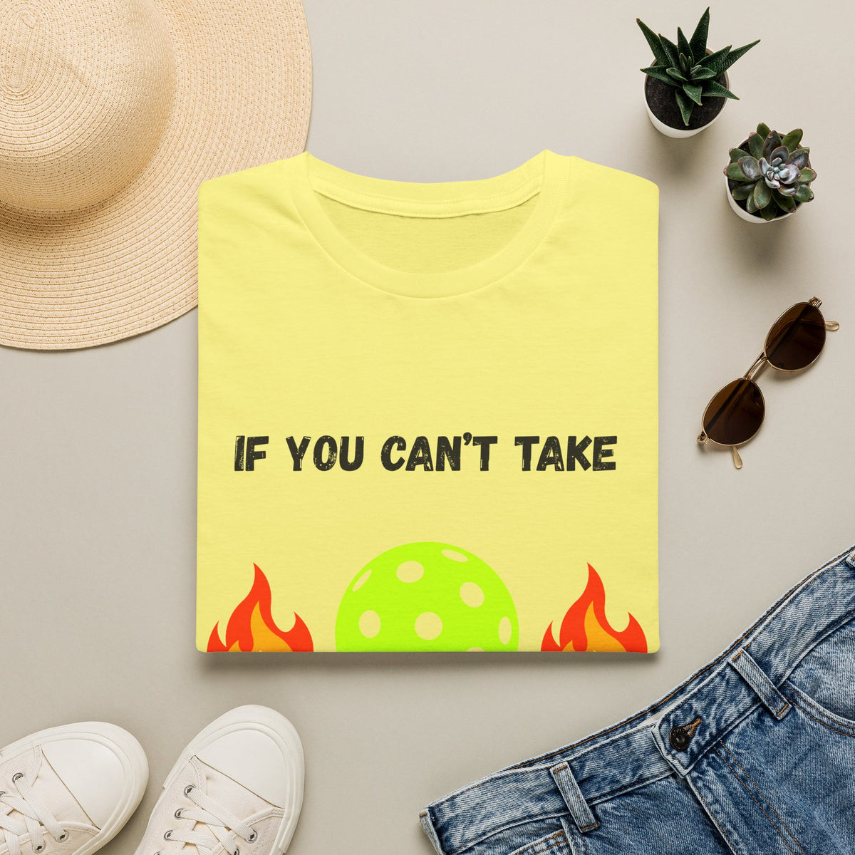 If You Can't Take the Heat, Get Out the Kitchen Pickleball T-Shirt