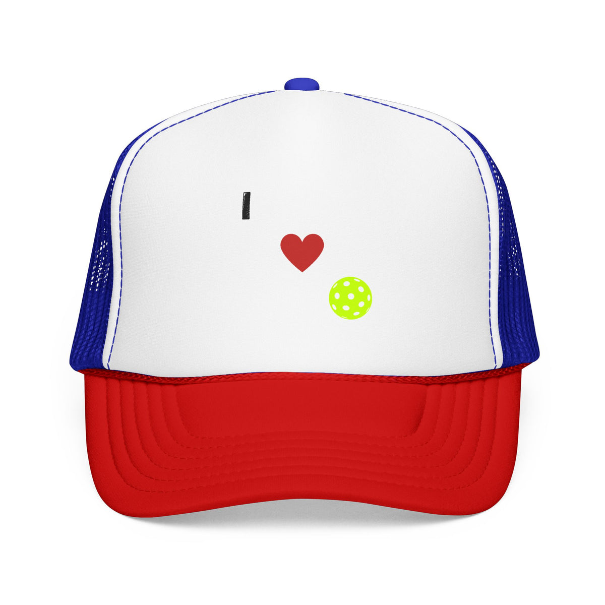 I Love Pickleball Foam Trucker Hat