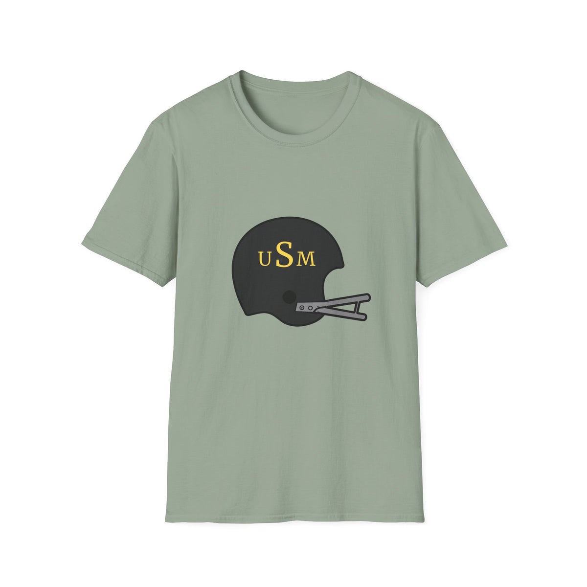 Black & Gold Vintage Helmet T-Shirt