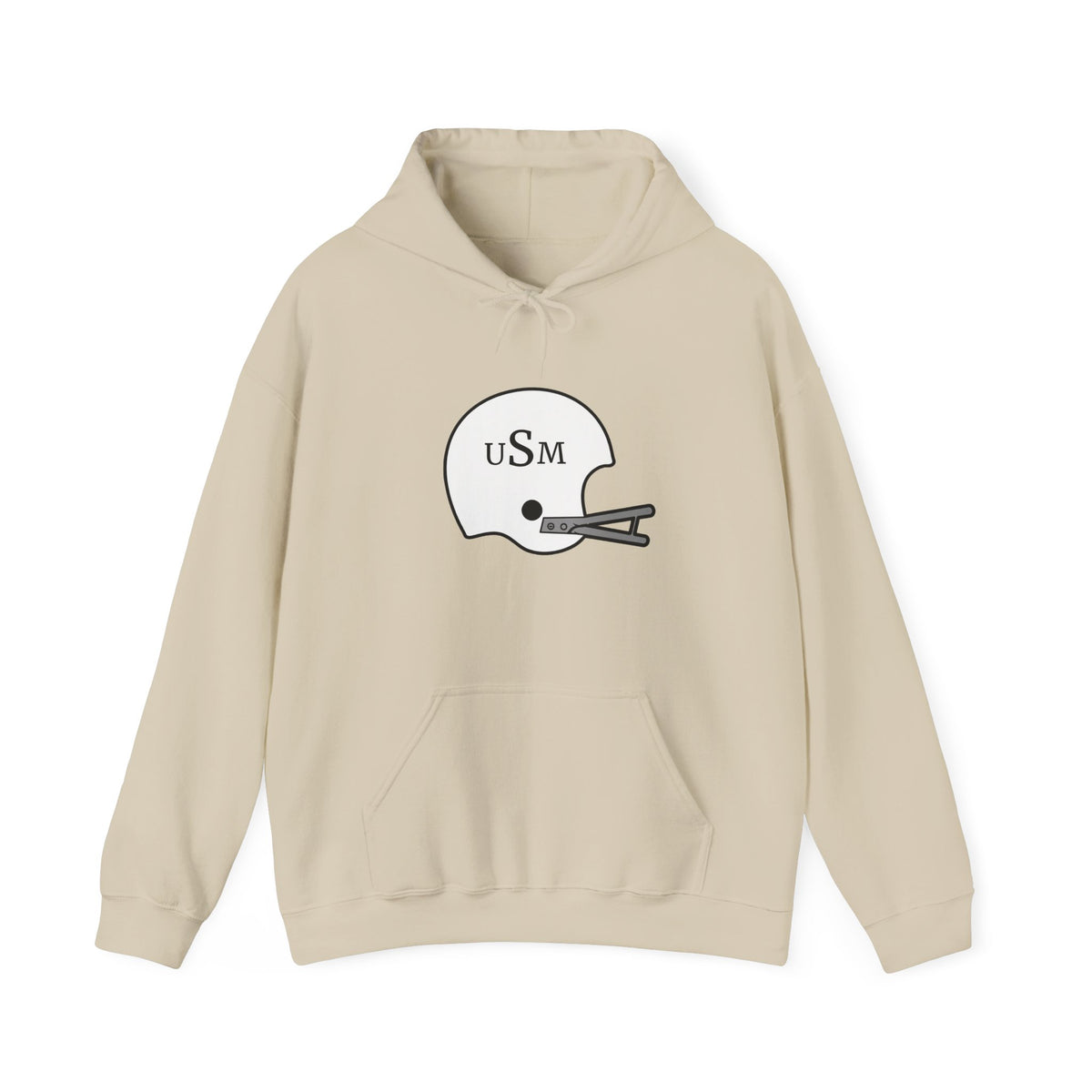 Black & Gold Football Hoodie — College Team Fan Pullover
