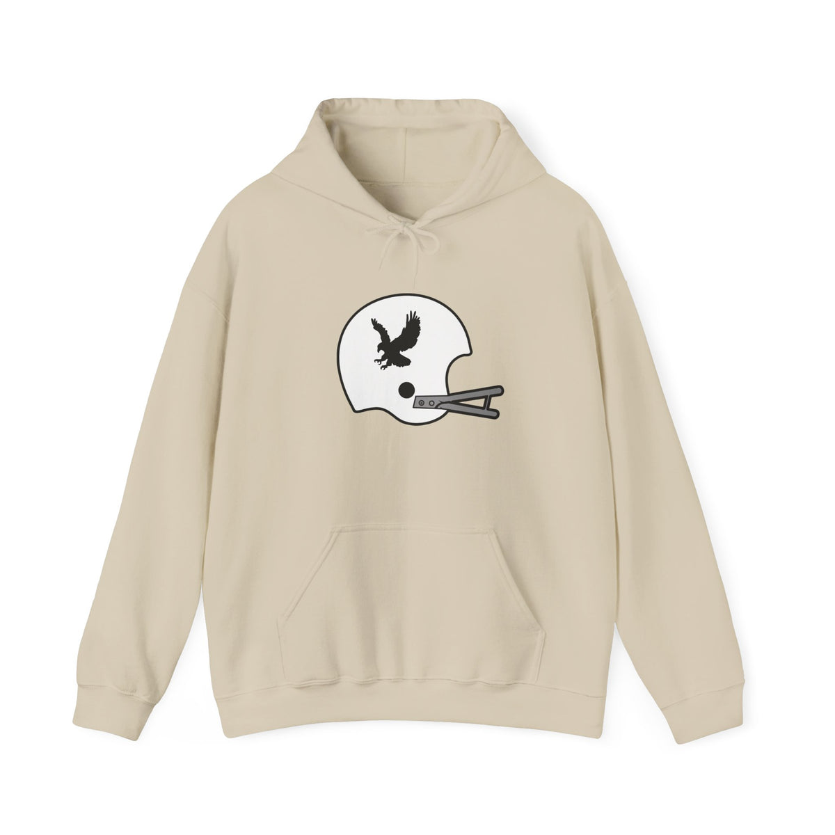 Black & Gold Football Hoodie — College Team Fan Pullover