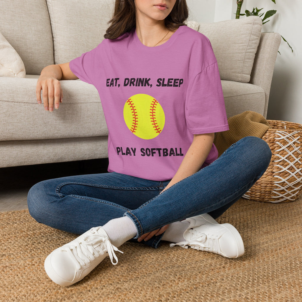 Eat, Drink, Sleep Play Softball T-Shirt