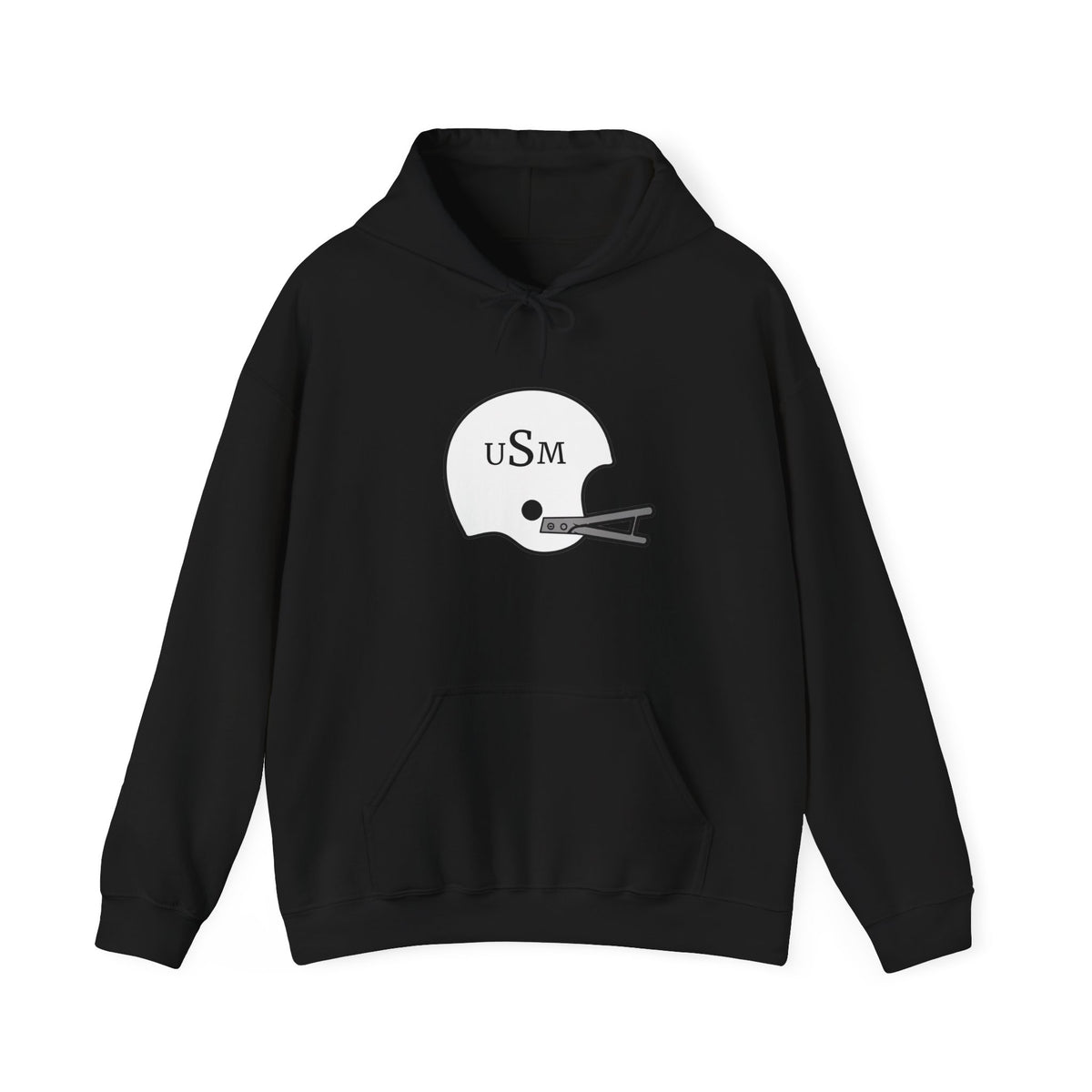 Black & Gold Football Hoodie — College Team Fan Pullover