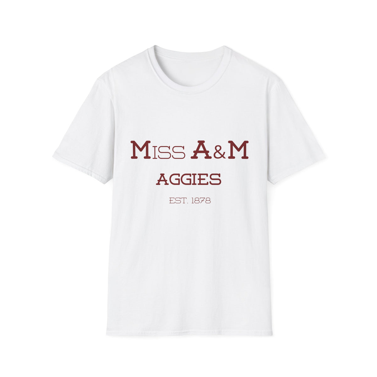 Maroon & White- Miss. A&M Aggies T-Shirt