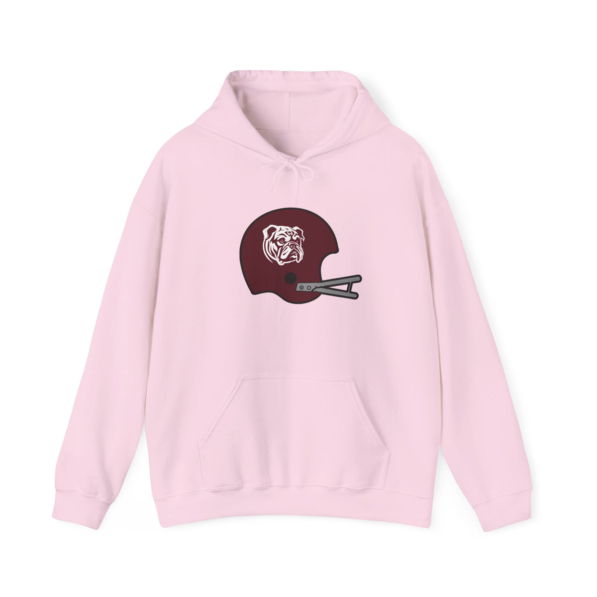 Maroon & White #15 Football Hoodie — College Team Fan Pullover