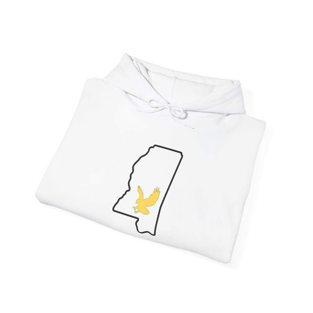 Black & Gold Football Hoodie — College Team Fan Pullover