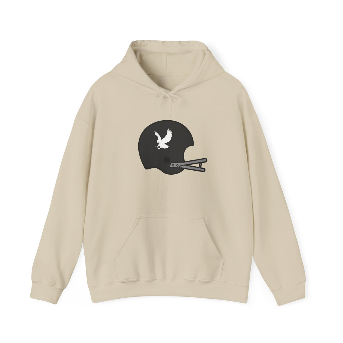 Black & Gold Football Hoodie — College Team Fan Pullover