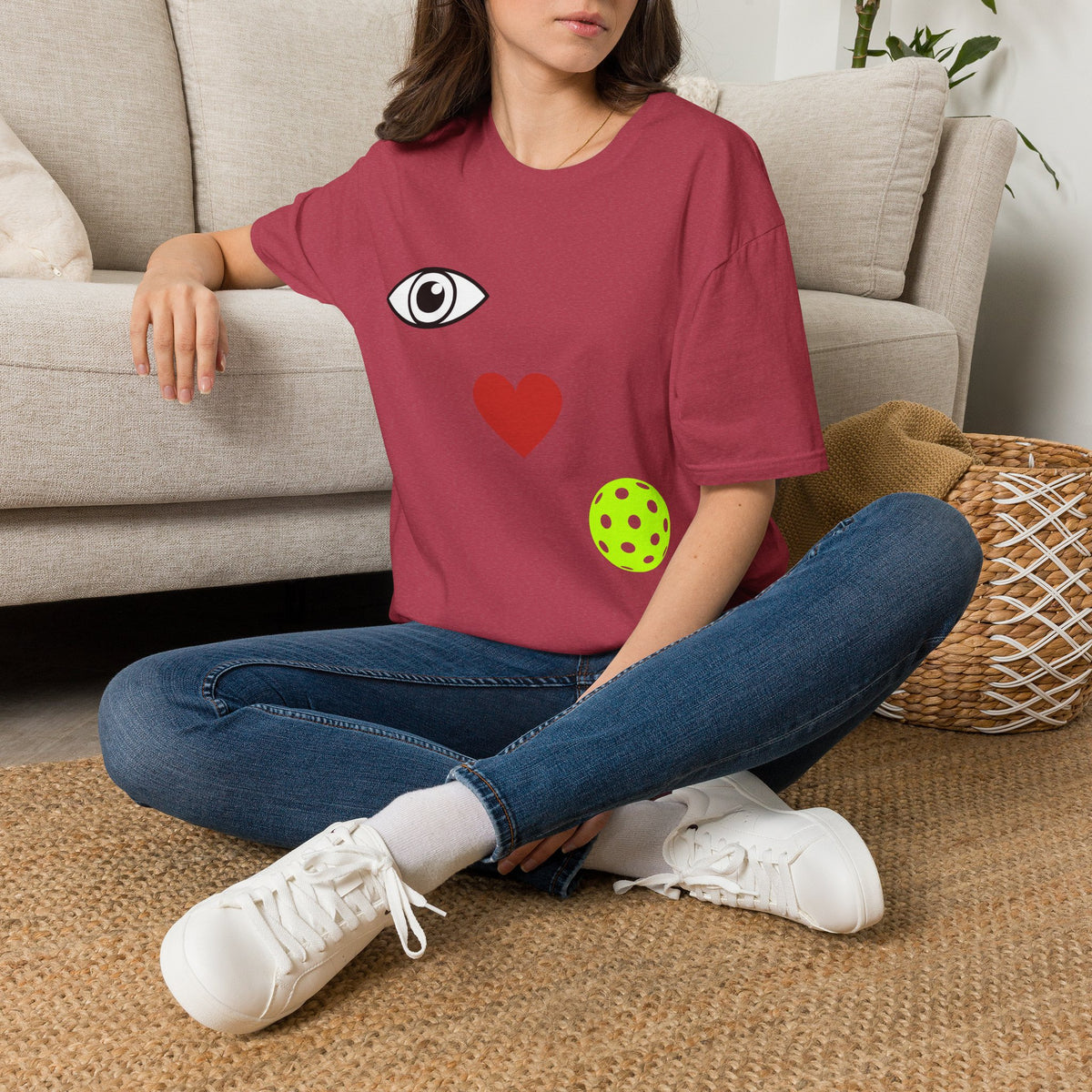 Eye Love Pickleball- Diagonal