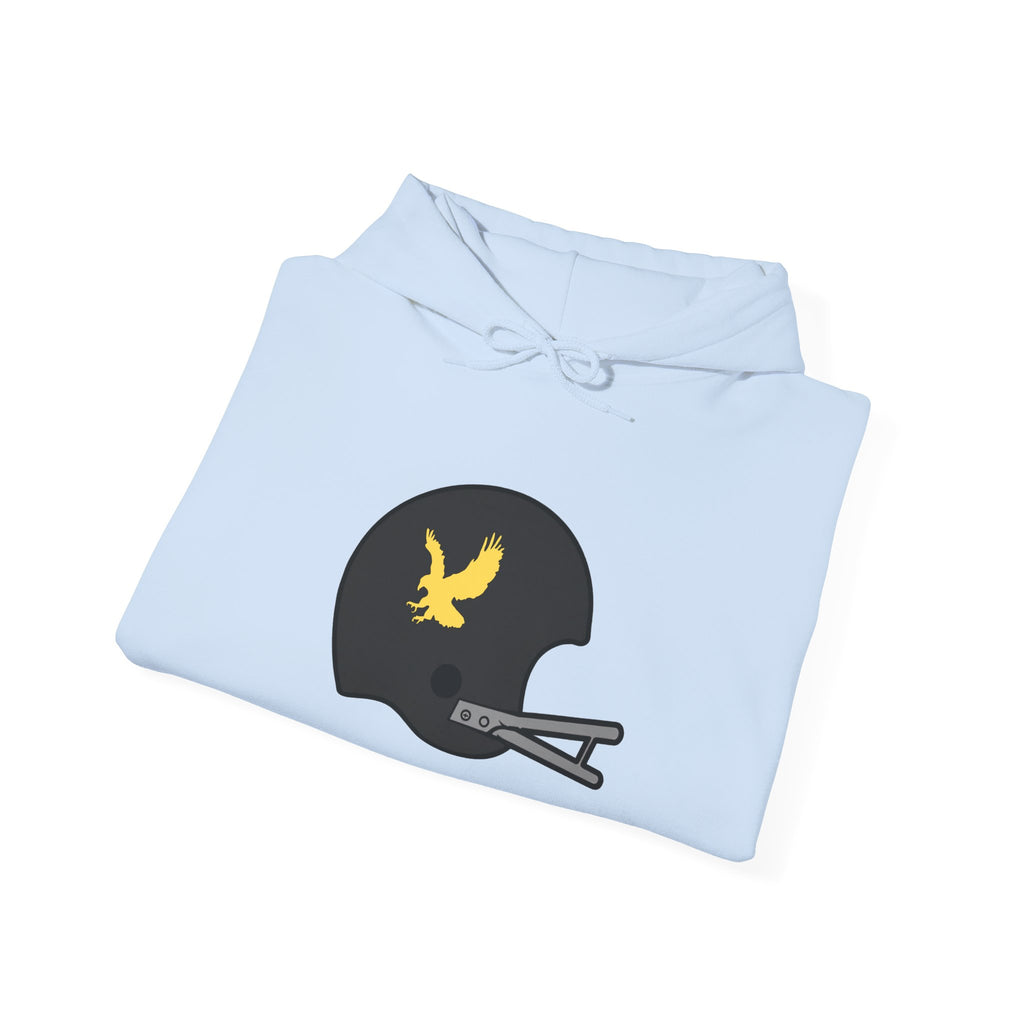 Black & Gold Football Hoodie — College Team Fan Pullover