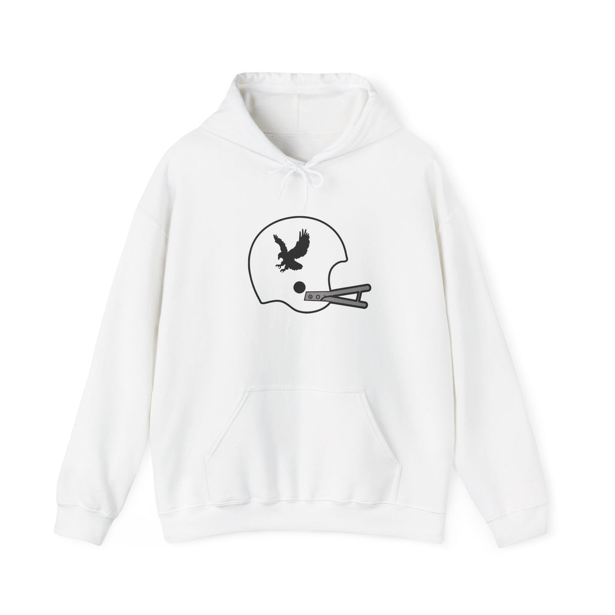 Black & Gold Football Hoodie — College Team Fan Pullover