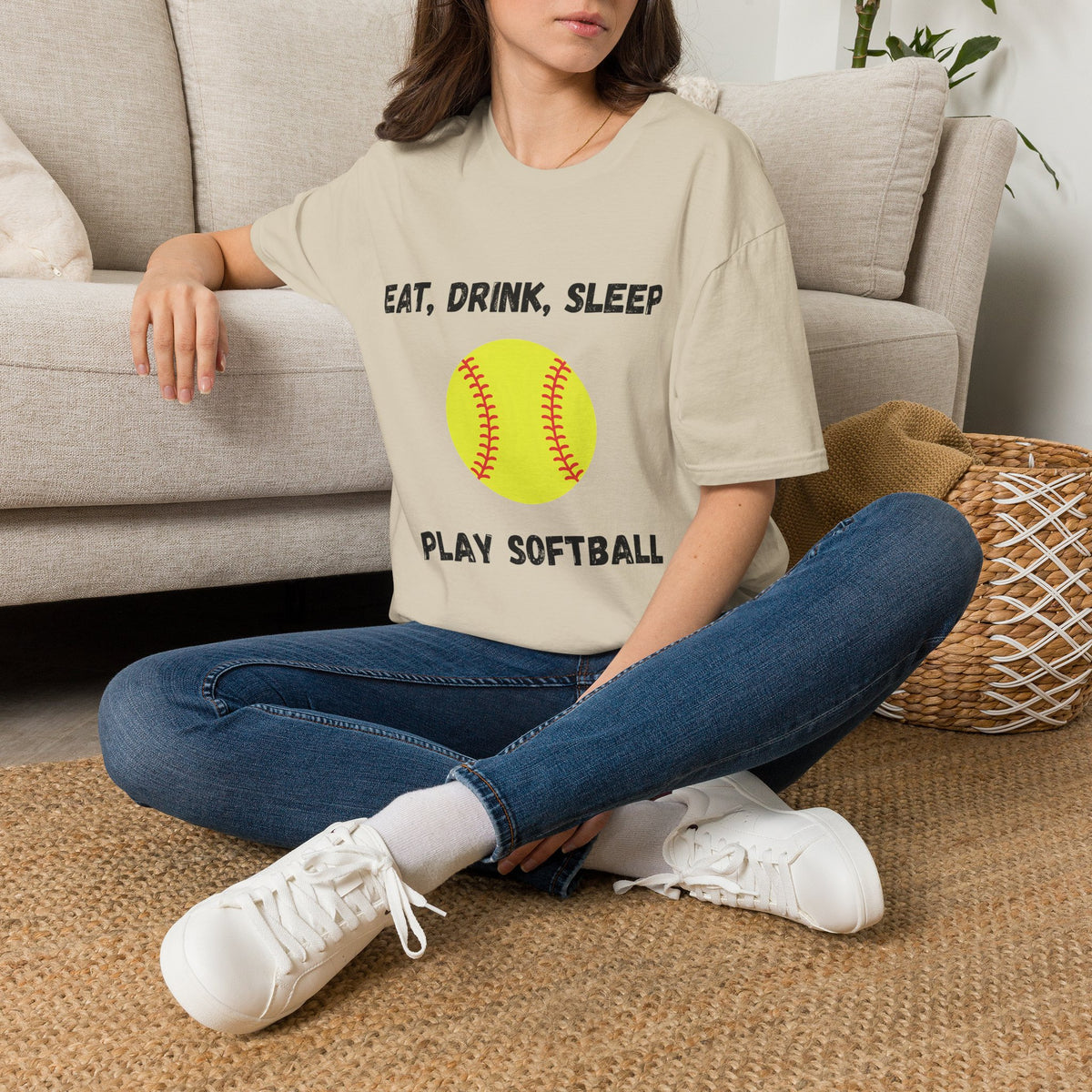 Eat, Drink, Sleep Play Softball T-Shirt
