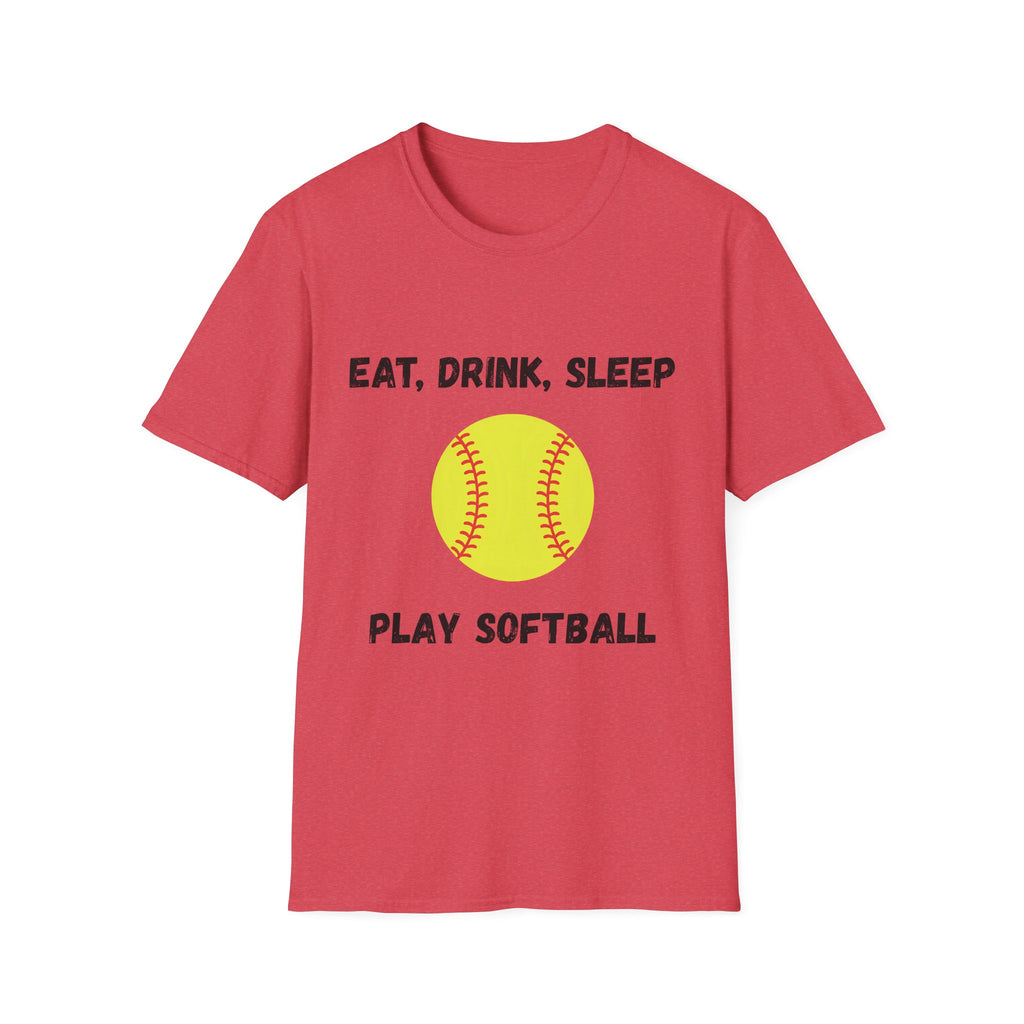 Eat, Drink, Sleep Play Softball T-Shirt